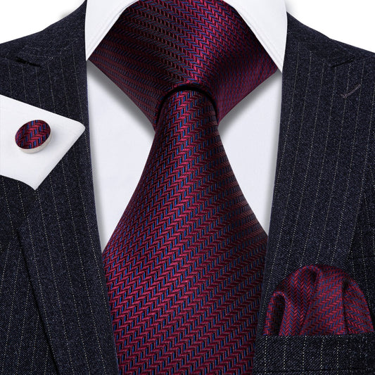 Men Tie Handkerchief cufflink set Barry